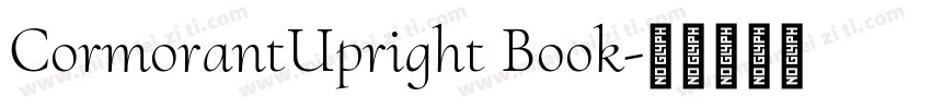CormorantUpright Book字体转换